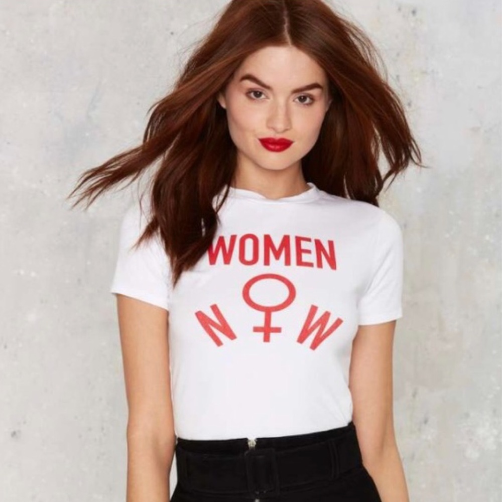 Women now white shirt-nasty gal